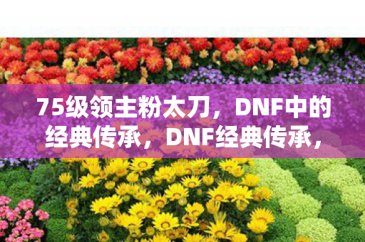 75级领主粉太刀，DNF中的经典传承，DNF经典传承，75级领主粉太刀