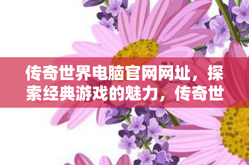 传奇世界电脑官网网址图片