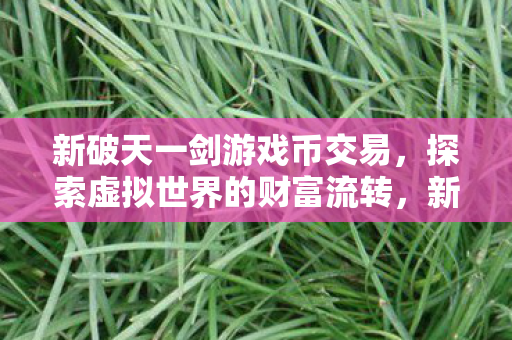 探索虚拟游戏币交易的财富流转图片
