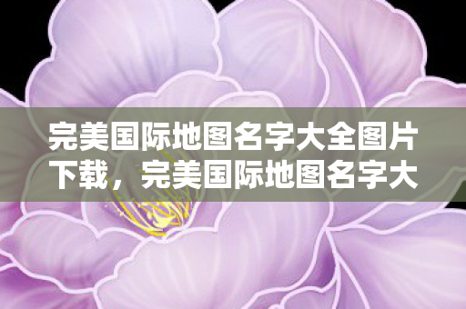 完美国际地图名字大全图片下载图片