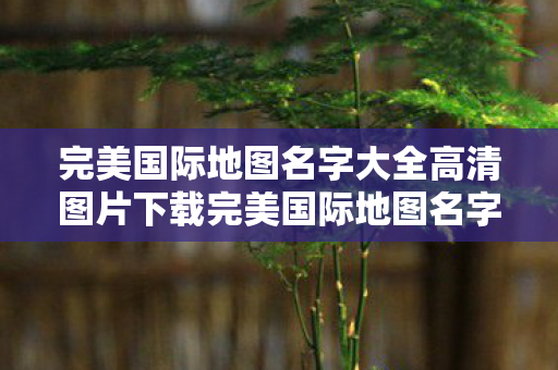 完美国际地图名字大全高清图片下载完美国际地图名字大全高清图片图片