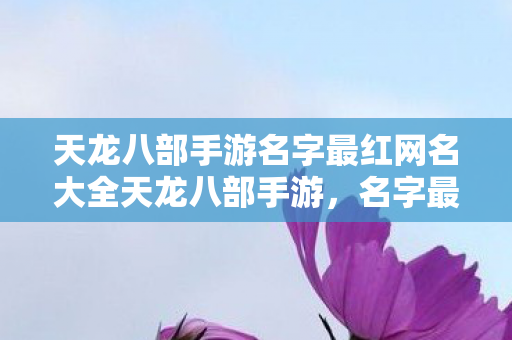 天龙八部手游名字最红网名大全天龙八部手游图片