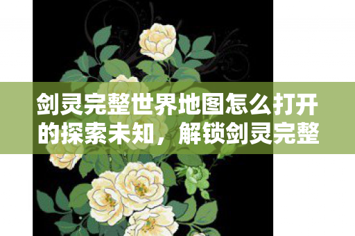 剑灵完整世界地图怎么打开的探索未知图片