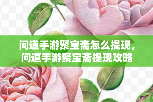 问道手游聚宝斋怎么提现图片