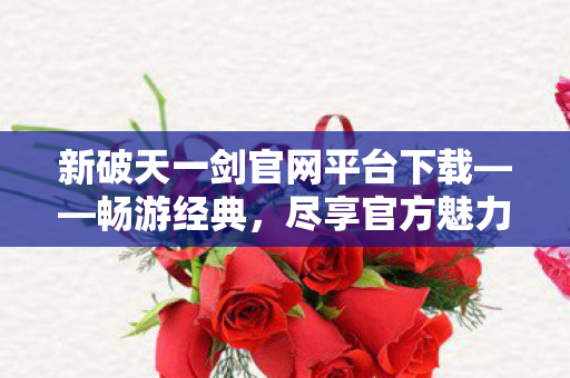 新破天一剑官网平台下载图片