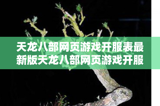 天龙八部网页游戏开服表最新版天龙八部网页游戏开服表最新图片