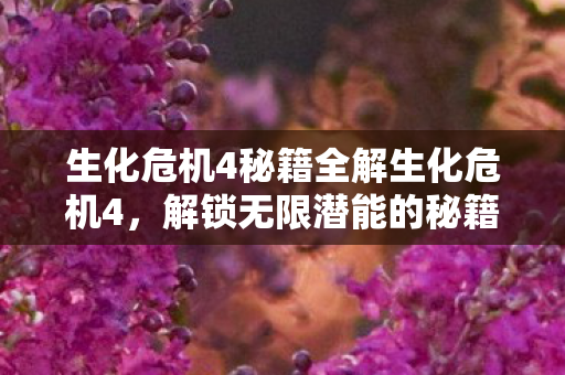 生化危机4秘籍全解生化危机4，解锁无限潜能的秘籍，生化危机4全攻略，解锁无限潜能的秘籍