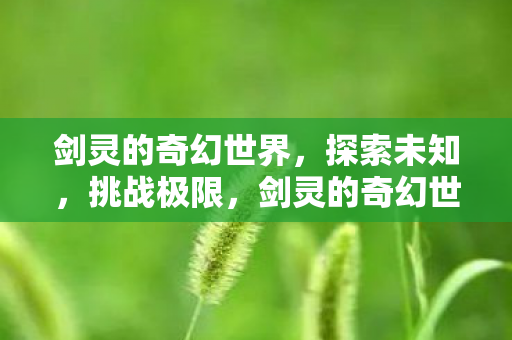 剑灵的奇幻世界，探索未知，挑战极限，剑灵的奇幻世界，探索未知，挑战极限