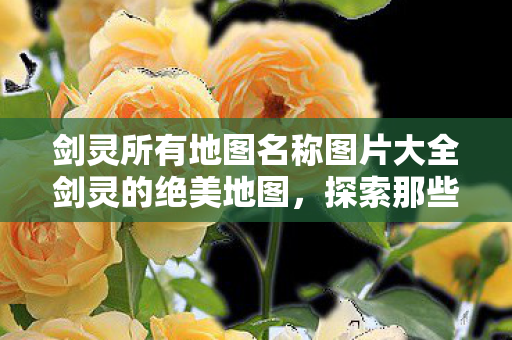 剑灵所有地图名称图片大全剑灵的绝美地图图片