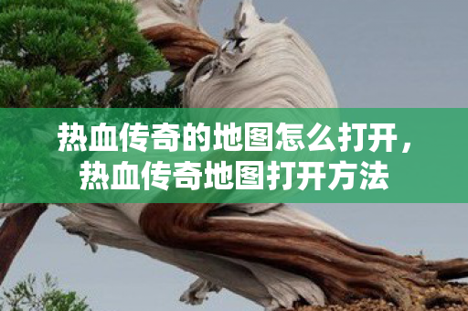 热血传奇的地图怎么打开，热血传奇地图打开方法