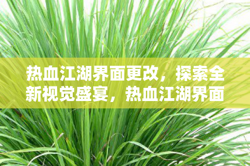 热血江湖界面更改，探索全新视觉盛宴，热血江湖界面焕新，开启视觉盛宴探索