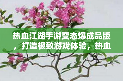热血江湖手游变态爆成品版图片