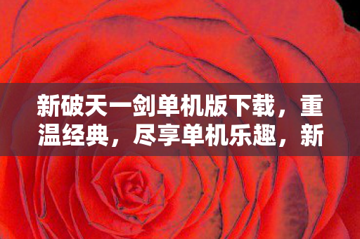 新破天一剑单机版下载图片