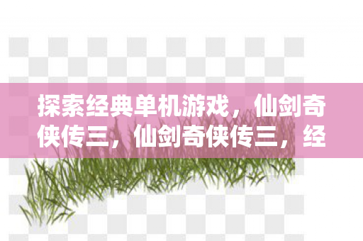 探索经典单机游戏，仙剑奇侠传三，仙剑奇侠传三，经典单机游戏的魅力探索
