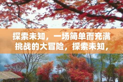 探索未知,一场简单而充满挑战的大冒险,探索未知,一场简单而充满挑战的大冒险 探索未知,一场简单而充满挑战的大冒险,探索未知,一场简单而充满挑战的大冒险