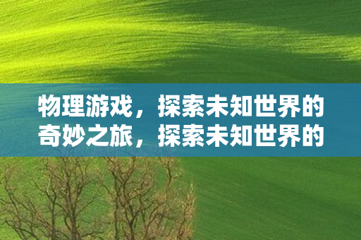 物理游戏，探索未知世界的奇妙之旅，探索未知世界的奇妙之旅，物理游戏
