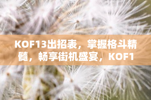 KOF13出招表，掌握格斗精髓，畅享街机盛宴，KOF13出招表，掌握格斗精髓，畅享街机盛宴