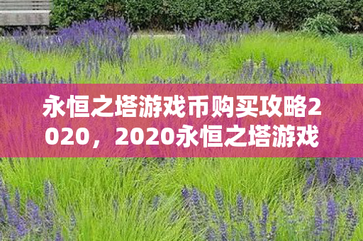 永恒之塔游戏币购买攻略2020图片