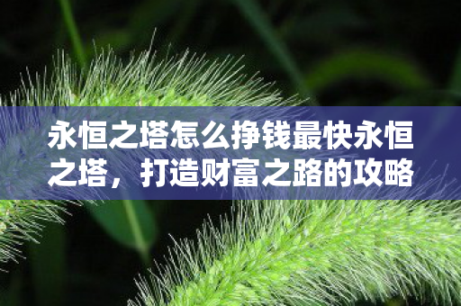 永恒之塔怎么挣钱最快永恒之塔图片