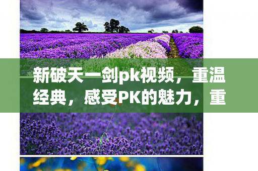 新破天一剑PK视频来袭图片