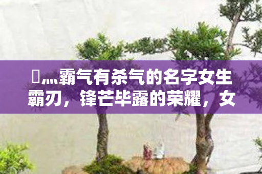 乄灬霸气有杀气的名字女生霸刃，锋芒毕露的荣耀，女生霸气名字，锋芒毕露的荣耀霸刃