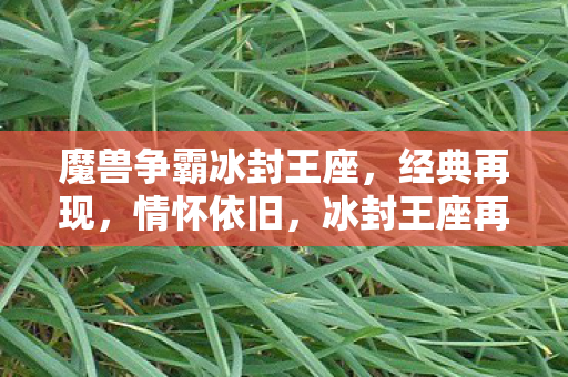 魔兽争霸冰封王座,经典再现,情怀依旧,冰封王座再现经典,魔兽争霸情怀永恒 魔兽争霸冰封王座,经典再现,情怀依旧,冰封王座再现经典,魔兽争霸情怀永恒