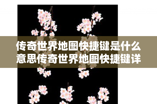 传奇世界地图快捷键是什么意思传奇世界地图快捷键详解图片