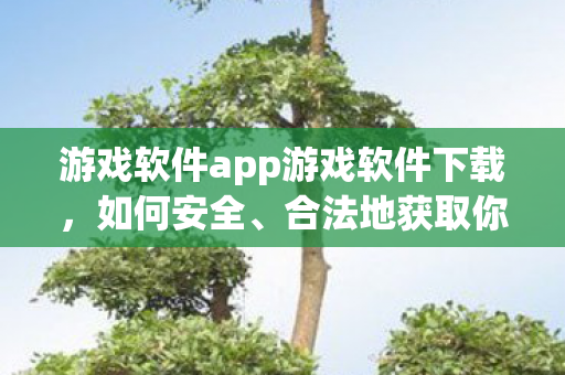 游戏软件app游戏软件下载，如何安全、合法地获取你的游戏世界，如何安全、合法地获取游戏世界，游戏软件app下载指南
