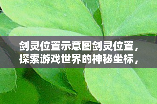 剑灵位置示意图剑灵位置图片