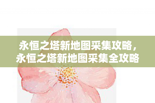 永恒之塔新地图采集攻略，永恒之塔新地图采集全攻略