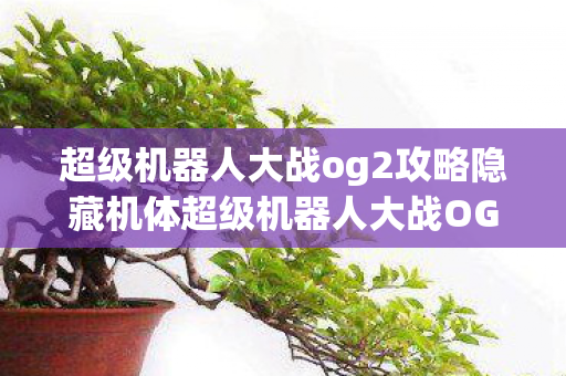 超级机器人大战og2攻略隐藏机体超级机器人大战OG2攻略，打造最强战斗阵容，超级机器人大战OG2攻略，解锁隐藏机体，打造最强战斗阵容