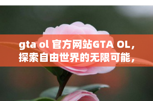 gta ol 官方网站GTA OL，探索自由世界的无限可能，GTA OL，探索自由世界的无限可能