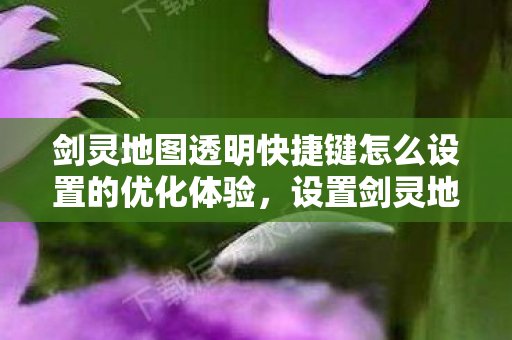 剑灵地图透明快捷键怎么设置的优化体验图片
