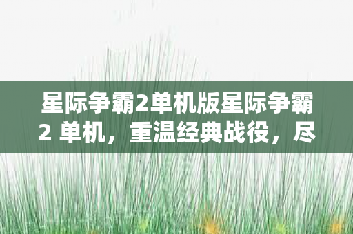 星际争霸2单机版星际争霸2 单机图片