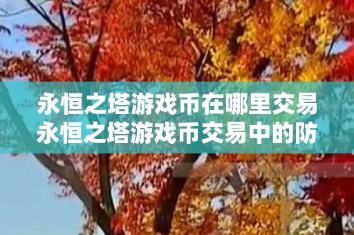 永恒之塔游戏币在哪里交易永恒之塔游戏币交易中的防骗指南图片