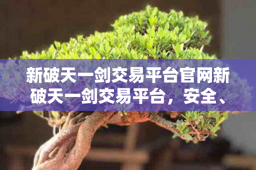 新破天一剑交易平台官网新破天一剑交易平台图片