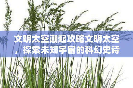 文明太空潮起攻略文明太空，探索未知宇宙的科幻史诗，文明太空，探索宇宙科幻史诗的潮起攻略