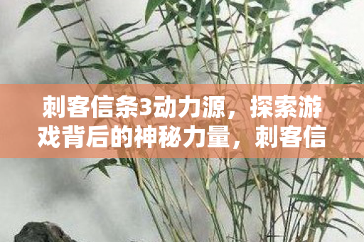 刺客信条3动力源，探索游戏背后的神秘力量，刺客信条3动力源，揭秘游戏背后的神秘力量