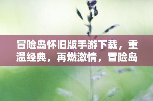冒险岛怀旧版手游下载图片