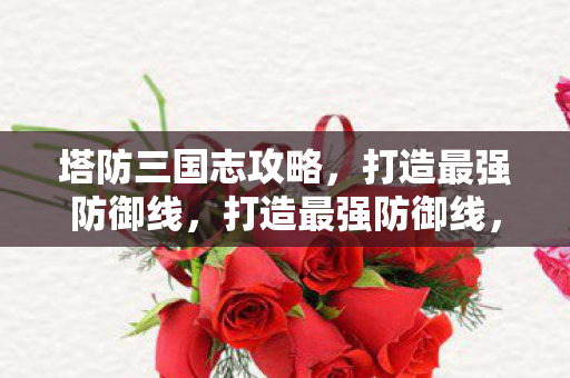 塔防三国志攻略，打造最强防御线，打造最强防御线，塔防三国志攻略