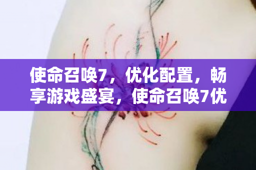 使命召唤7优化设置图片
