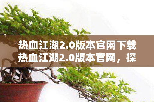 热血江湖2.0版本官网下载热血江湖2.0版本官网，探索全新江湖，体验升级之旅，热血江湖2.0版本官网，探索全新江湖，体验升级之旅