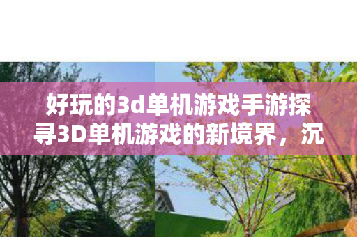 好玩的3d单机游戏手游探寻3D单机游戏的新境界，沉浸式体验与无限可能，探寻3D单机游戏新境界，沉浸式体验与无限可能