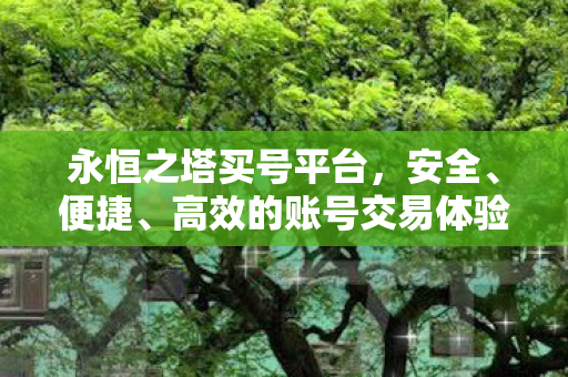 永恒之塔账号交易平台图片