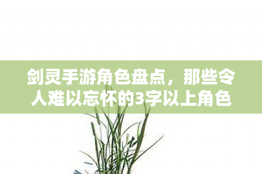 剑灵手游角色盘点,那些令人难以忘怀的3字以上角色,剑灵手游角色深度解析,那些令人难以忘怀的3字以上角色 剑灵手游角色盘点,那些令人难以忘怀的3字以上角色,剑灵手游角色深度解析,那些令人难以忘怀的3字以上角色