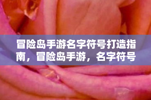 冒险岛手游名字符号打造指南图片