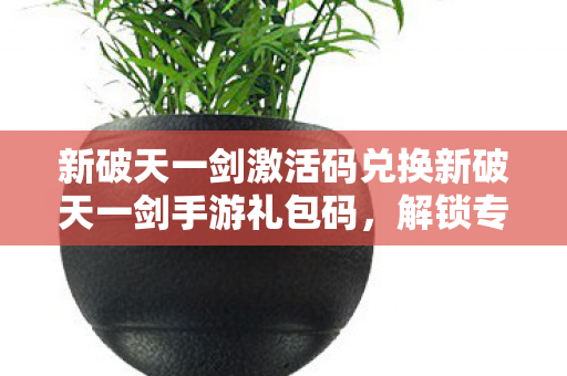 新破天一剑激活码兑换新破天一剑手游礼包码图片