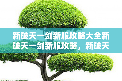 新破天一剑新服攻略大全新破天一剑新服攻略图片