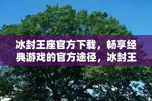 畅享经典游戏的官方途径图片