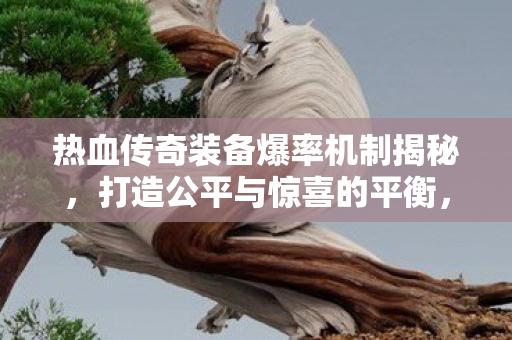 热血传奇装备爆率机制揭秘图片
